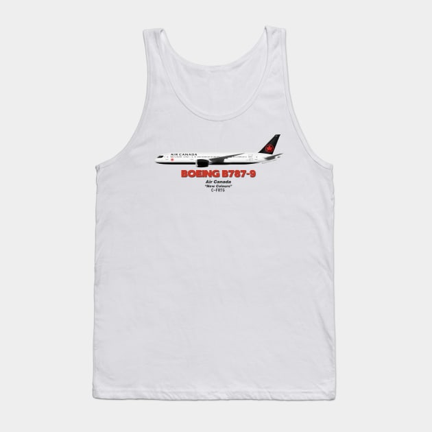 Boeing B787-9 - Air Canada "New Colours" Tank Top by TheArtofFlying